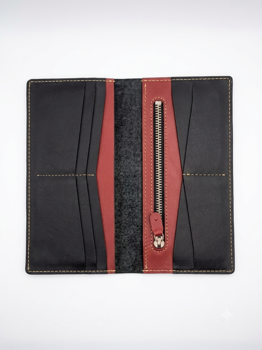 Black Long Wallet